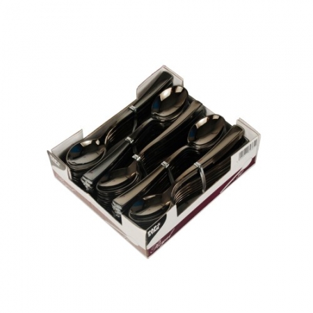 Łyżeczki  PS metalizowany 13cm Premium forks silver op.50sztuk